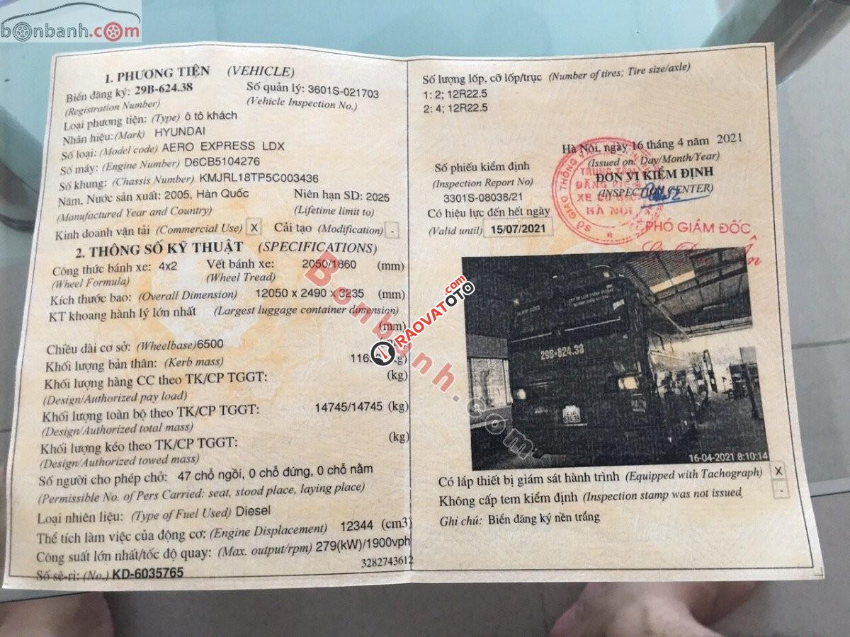 Bán Hyundai Universe 2005, màu đỏ, xe nhập, giá 330tr-9