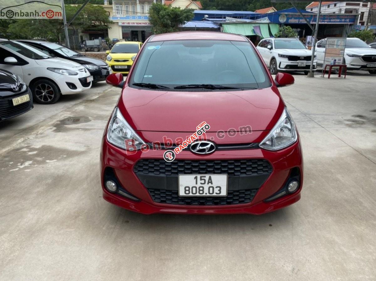 Cần bán lại xe Hyundai Grand i10 1.0AT sản xuất năm 2017, màu đỏ, nhập khẩu-1