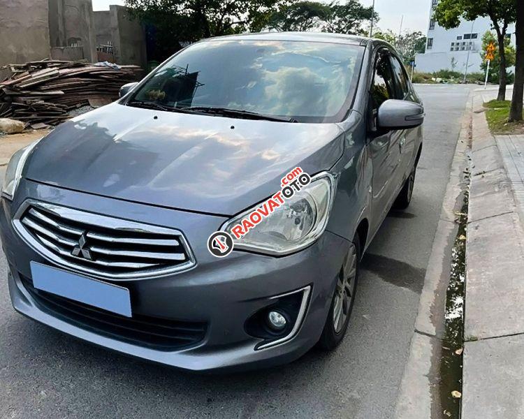 Bán Mitsubishi Attrage 1.2CVT sản xuất 2017, màu xám, nhập khẩu nguyên chiếc chính chủ, giá tốt-0