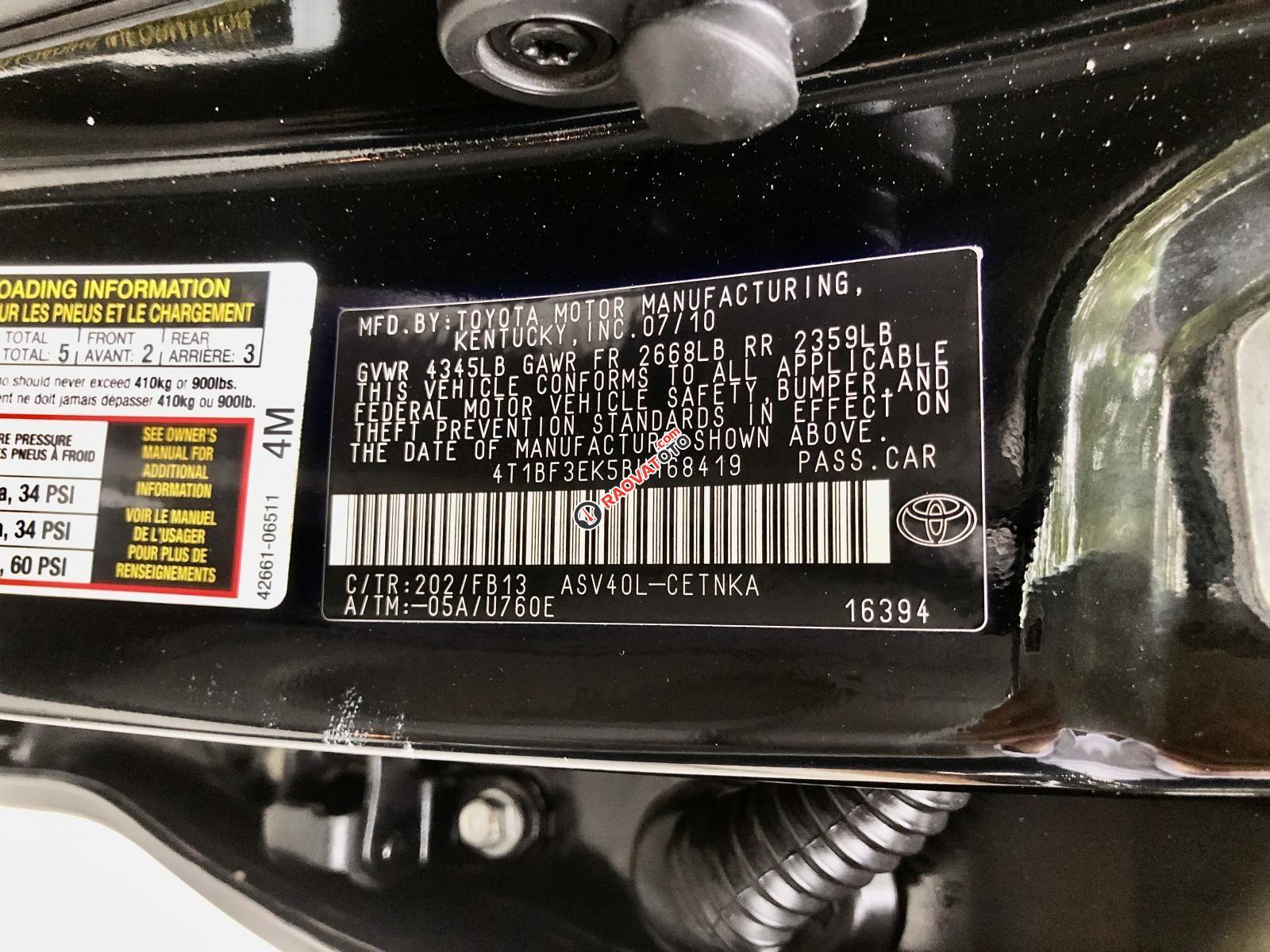 Bán Toyota Camry LE năm sản xuất 2010 nhập Mỹ-11