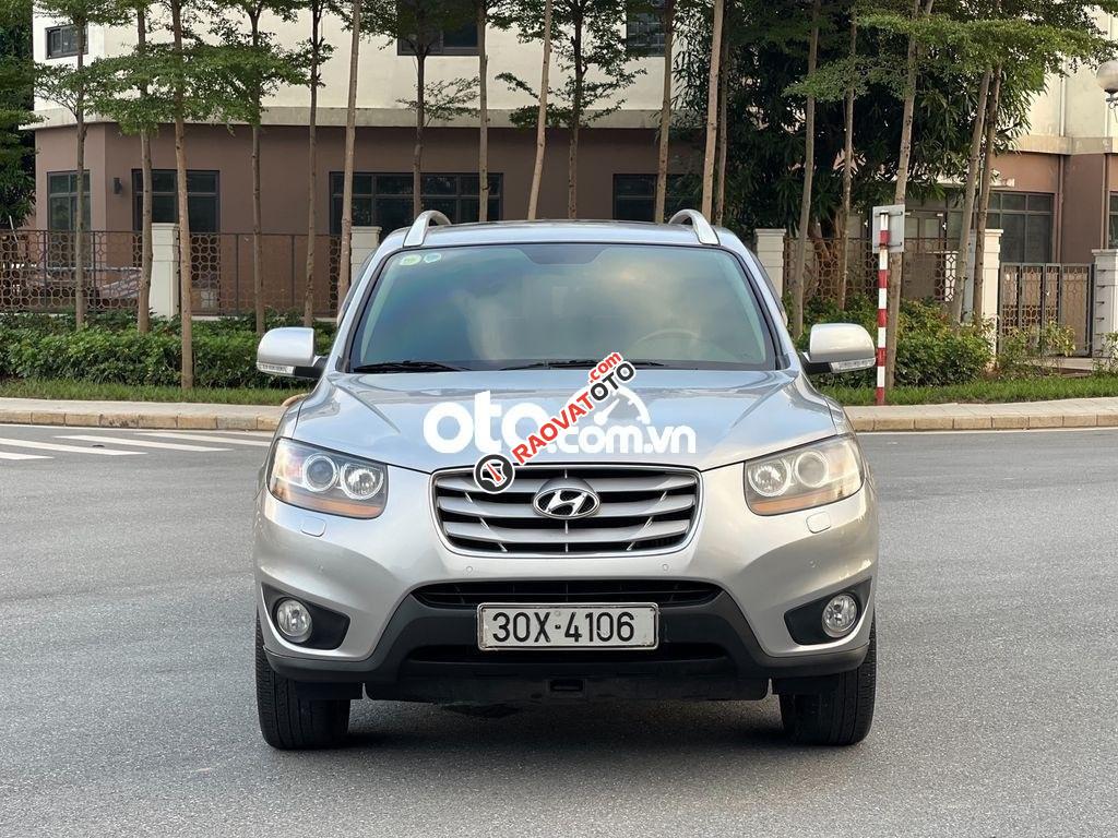 Bán Hyundai Santa Fe SLX eVGT đời 2009, màu bạc, xe nhập-1