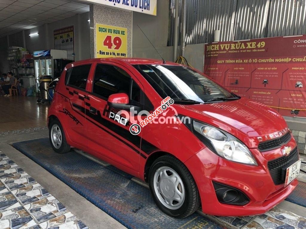 Bán Chevrolet Spark LS đời 2017, màu đỏ, 169tr-5