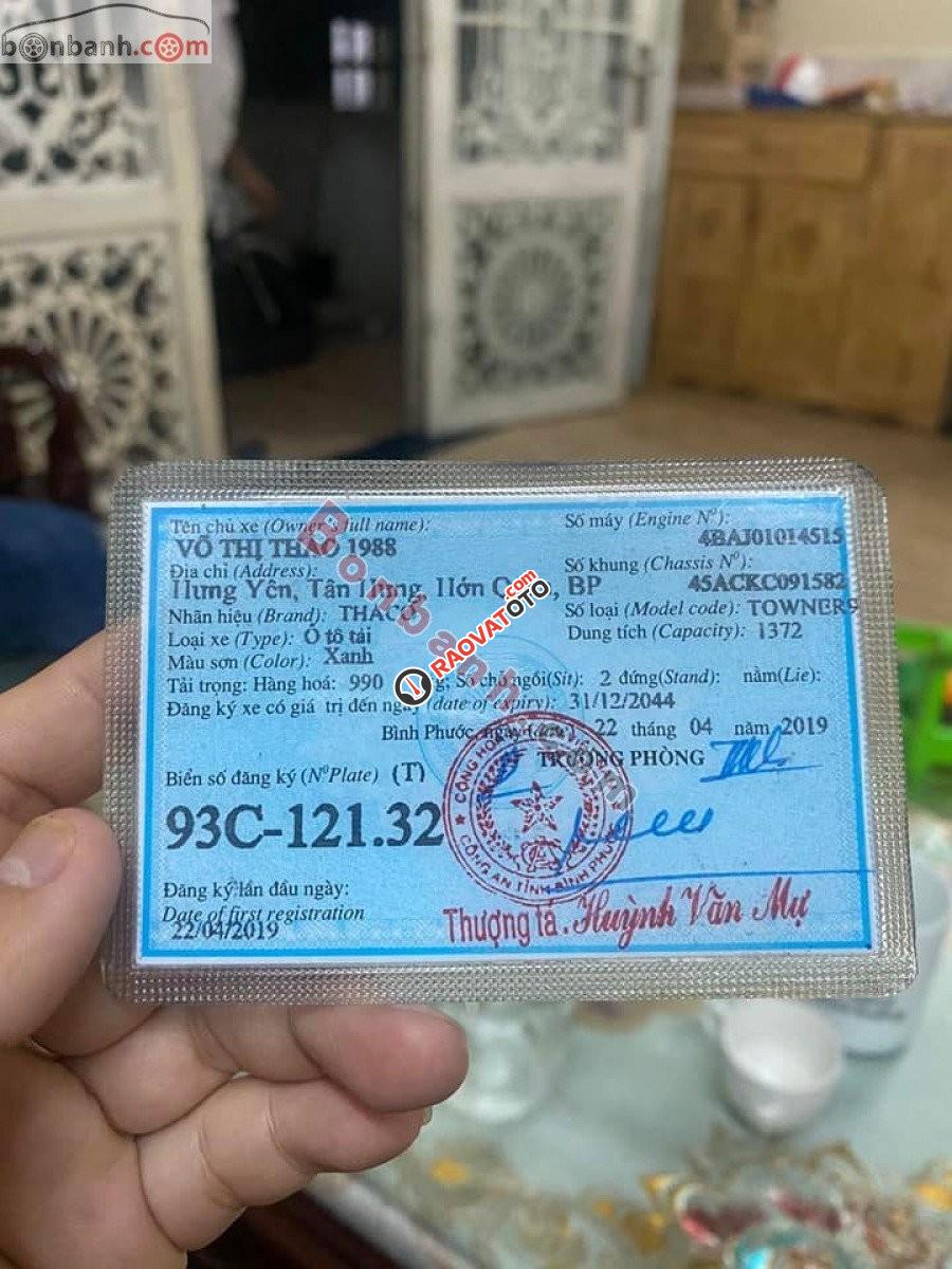 Bán xe Thaco TOWNER đời 2019, màu xanh lam-1