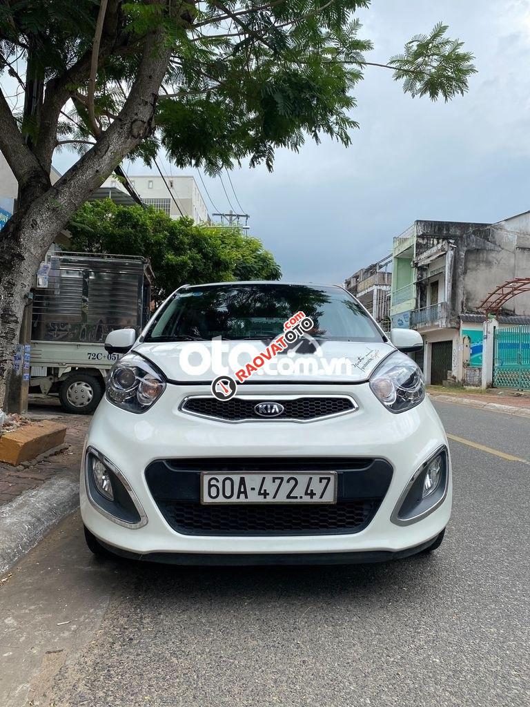 Cần bán gấp Kia Morning AT đời 2014, màu trắng-0