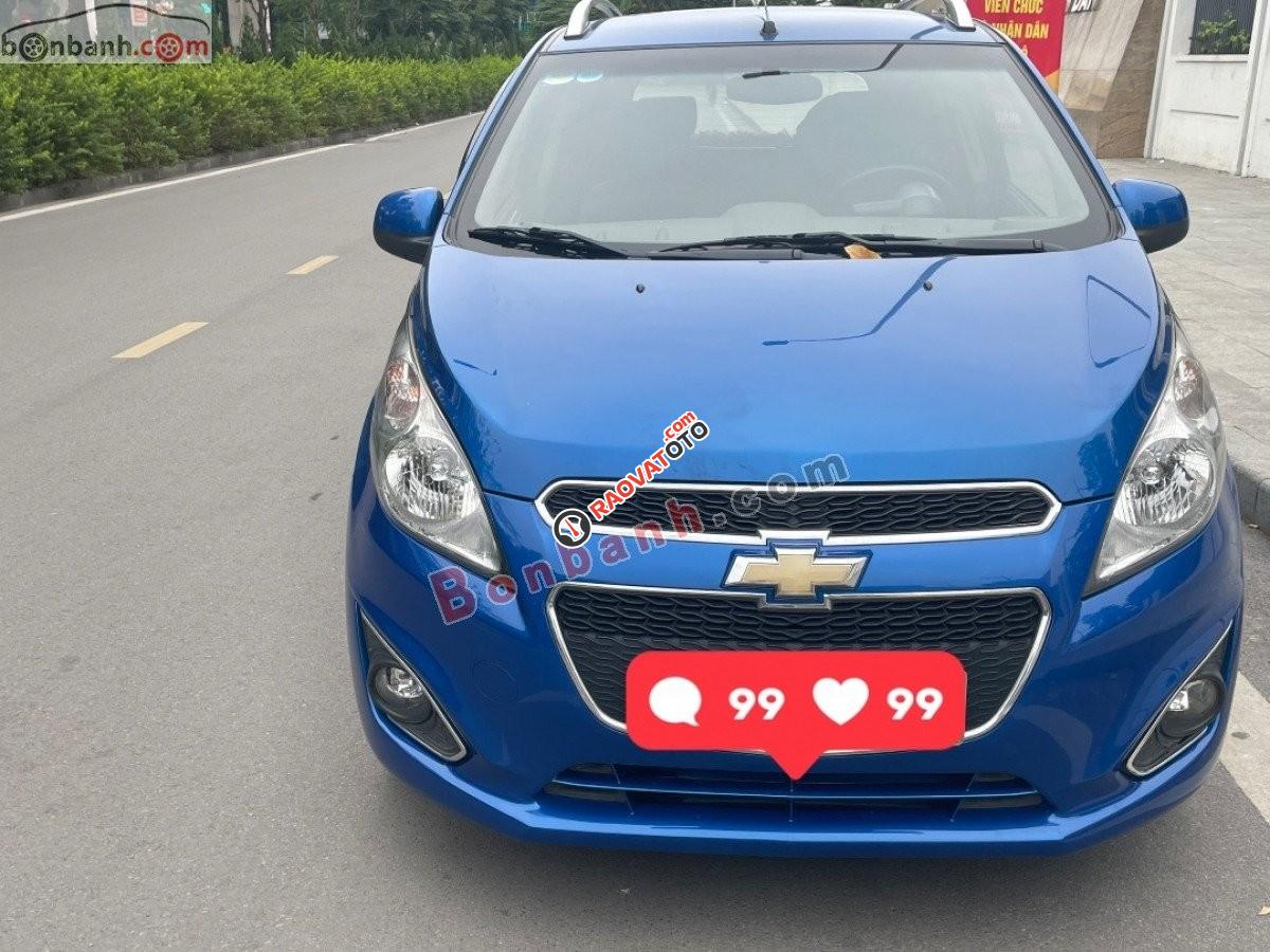 Cần bán gấp Chevrolet Spark LTZ sản xuất năm 2013, màu xanh lam  -0