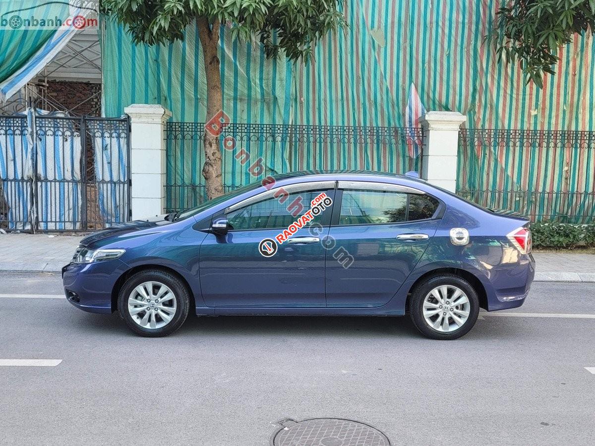 Bán Honda City 1.5 AT đời 2014, màu xanh lam, 375tr-8