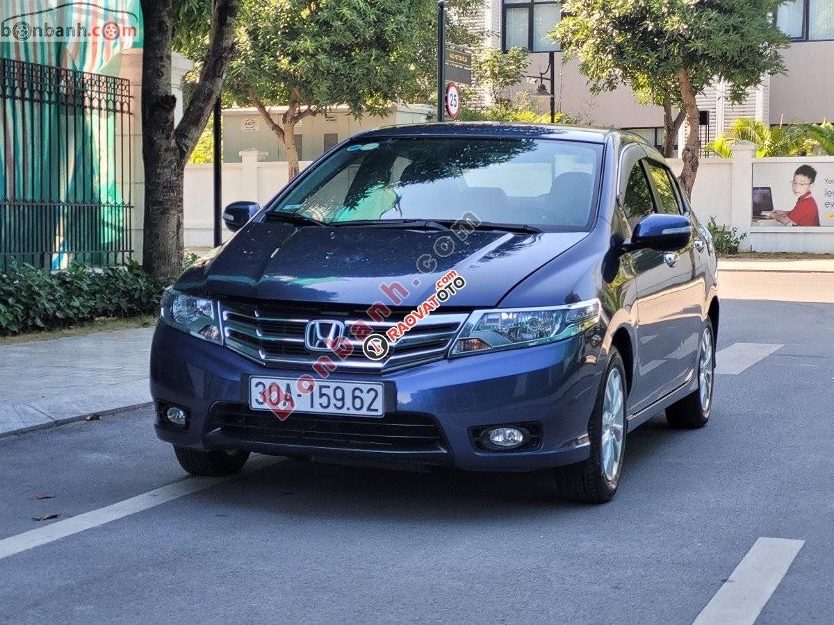 Bán Honda City 1.5 AT đời 2014, màu xanh lam, 375tr-9