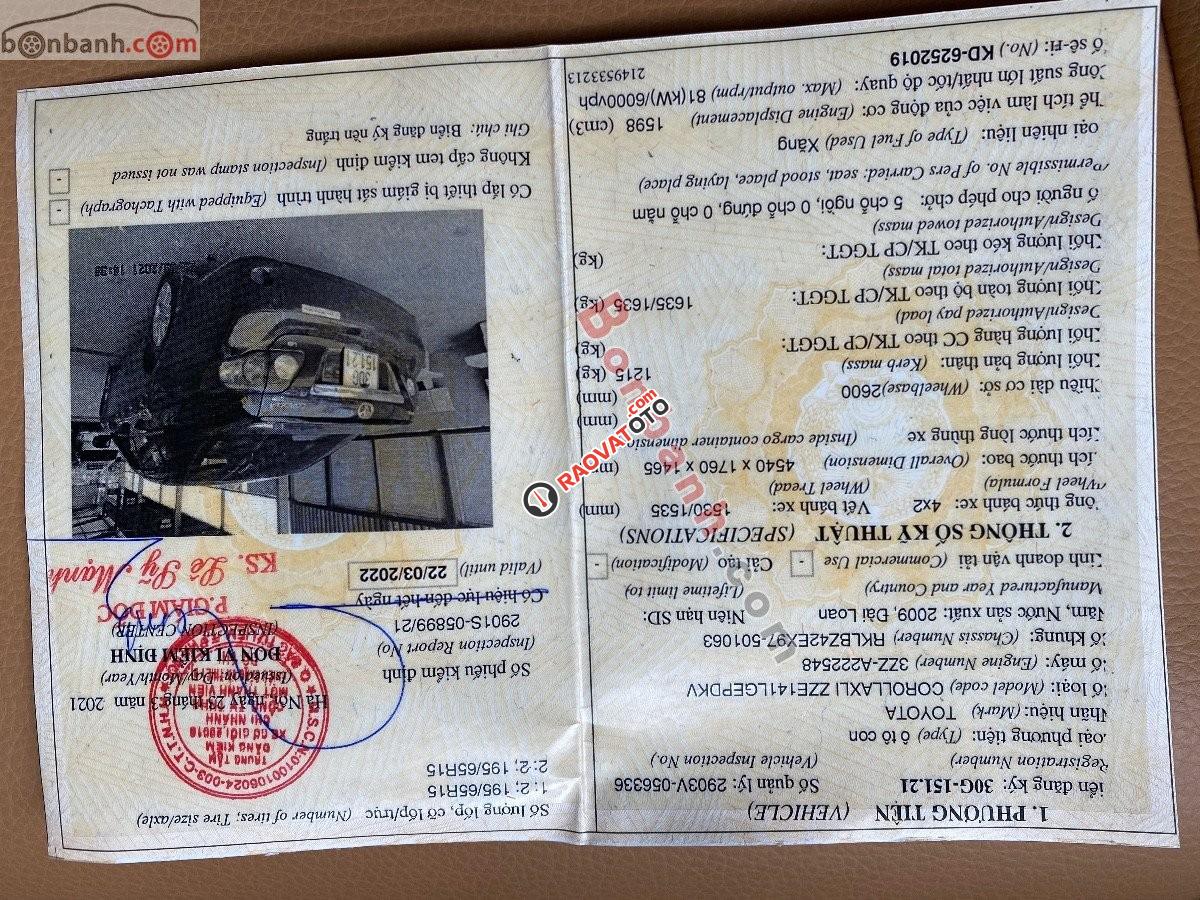 Bán xe Toyota Corolla XLI đời 2009, màu đen, nhập khẩu nguyên chiếc-3