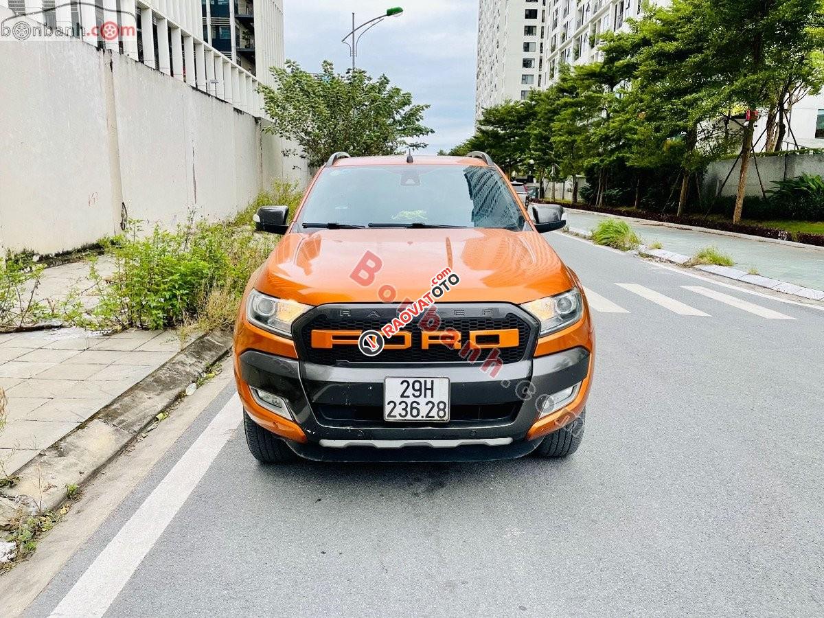 Xe Ford Ranger Wildtrak 3.2L 4x4 AT 2017, màu vàng, nhập khẩu nguyên chiếc -0