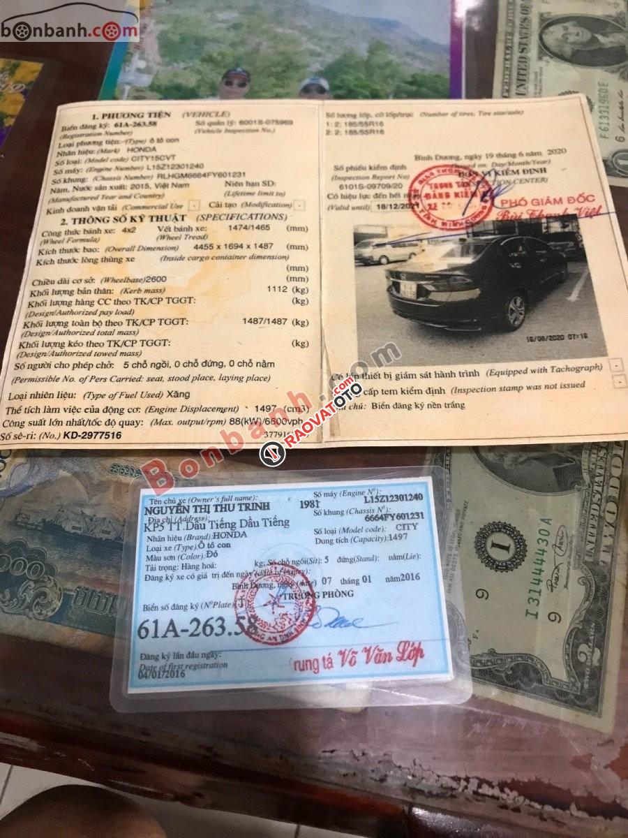 Xe Honda City CVT đời 2016, màu đỏ, nhập khẩu-0