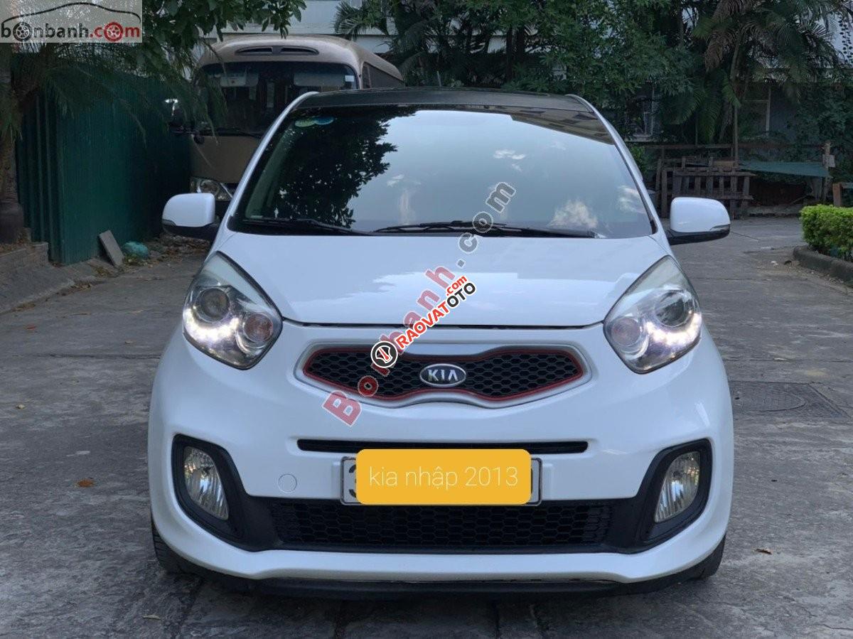 Bán Kia Morning AT đời 2013, màu trắng, nhập khẩu xe gia đình-0