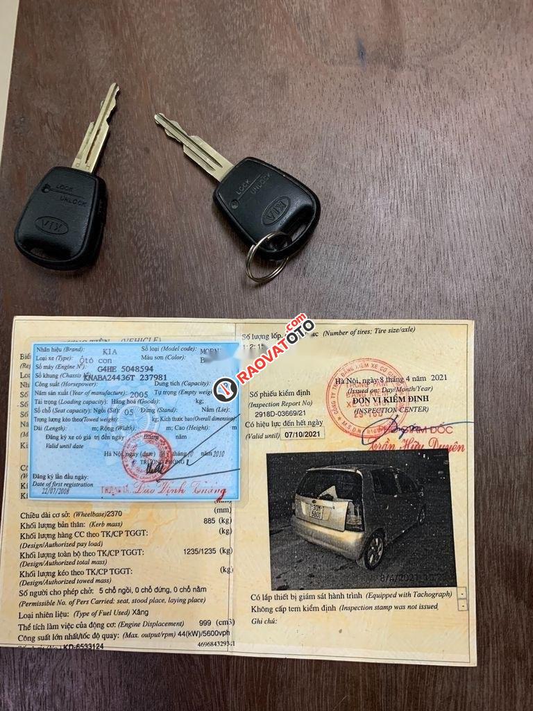 Bán Kia Morning SLX năm 2005, màu bạc, nhập khẩu nguyên chiếc chính chủ-0