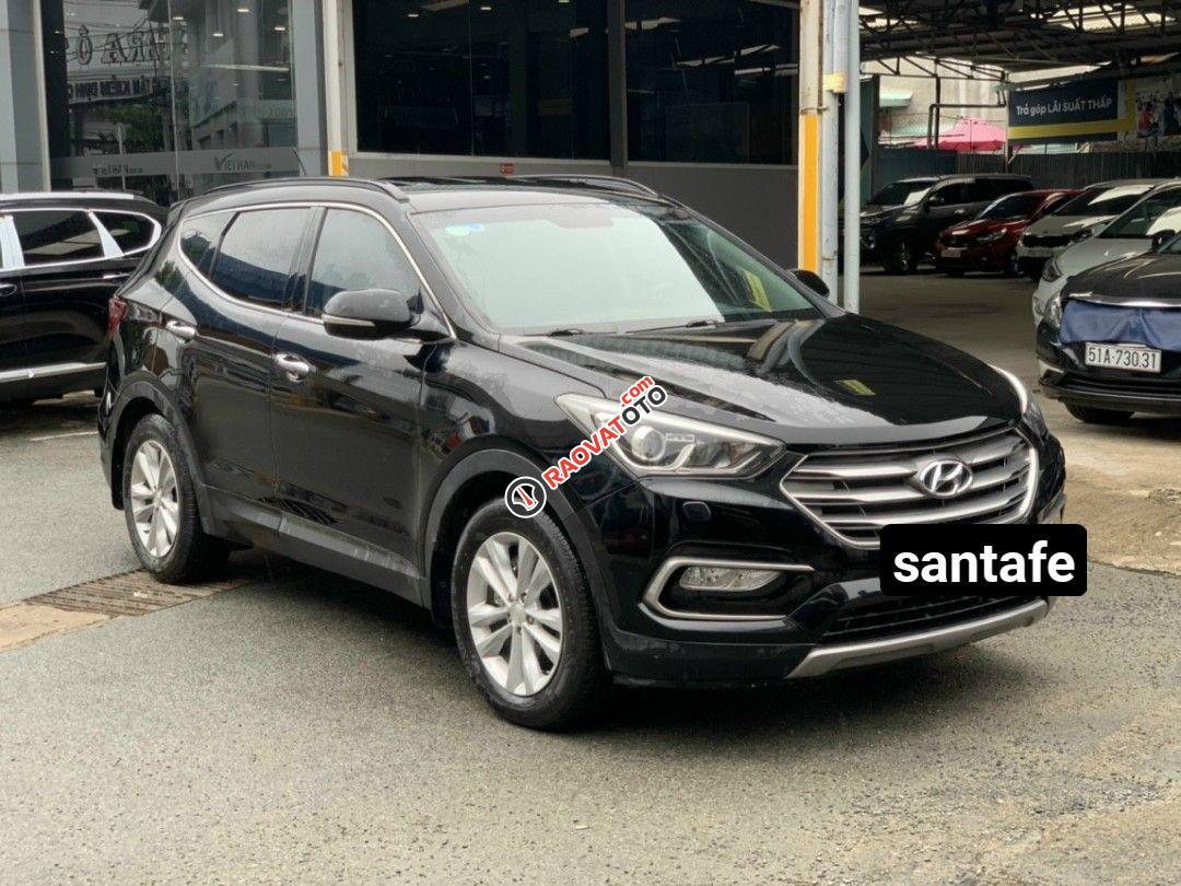 Bán Hyundai Santafe 2.4AT 2WD máy xăng 2016 màu đen-7