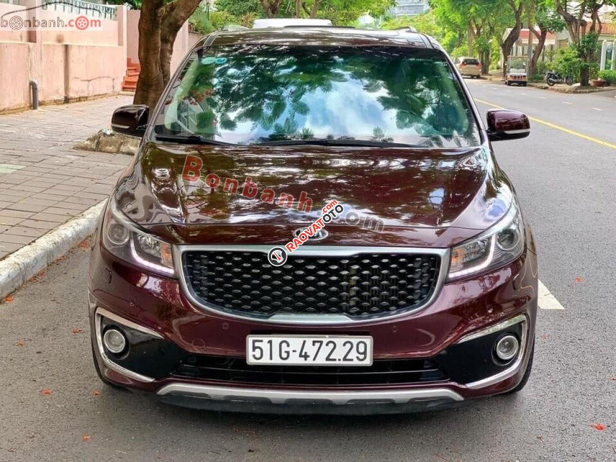 Bán ô tô Kia Sedona 2.2L DATH sản xuất 2017, màu đỏ, giá chỉ 846 triệu-0