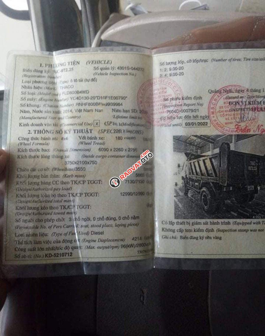 Xe Thaco FORLAND đời 2014, màu xanh lục, 368tr-4