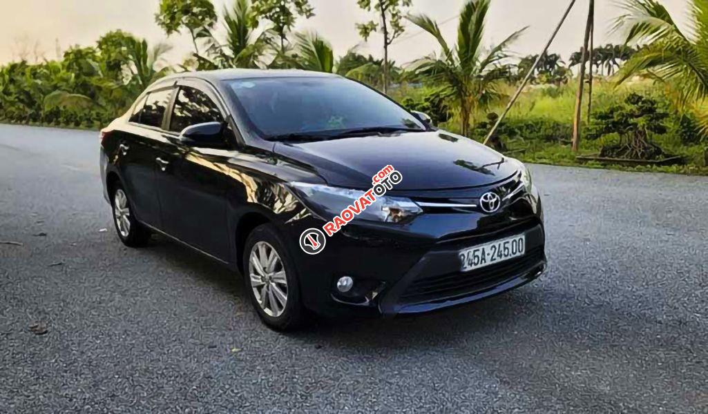 Bán Toyota Vios 1.5E sản xuất năm 2016, màu đen xe gia đình, giá 355tr-3
