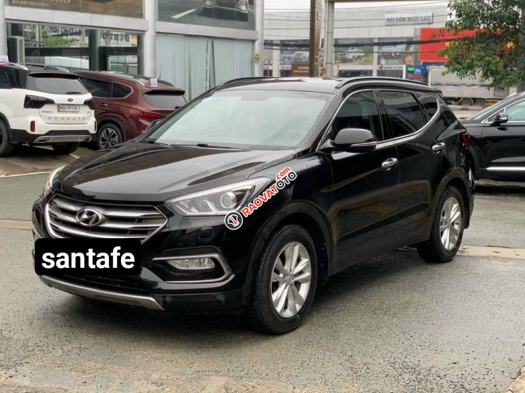 Bán Hyundai Santafe 2.4AT 2WD máy xăng 2016 màu đen-8