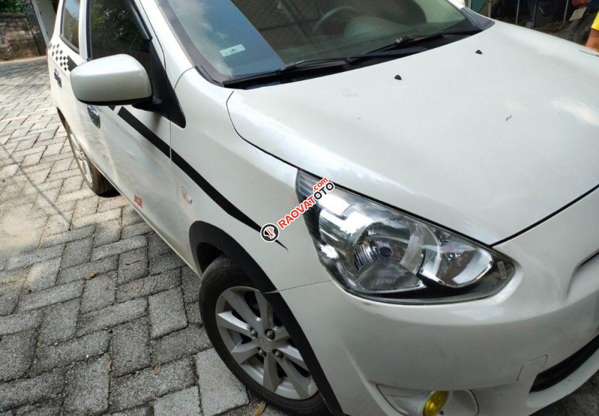 Cần bán lại xe Mitsubishi Mirage 1.2 MT 2014, màu trắng, xe nhập còn mới -1