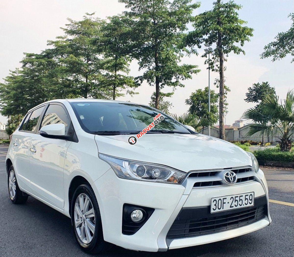 Bán xe Toyota Yaris 1.3G sản xuất 2016, màu trắng, nhập khẩu  -0