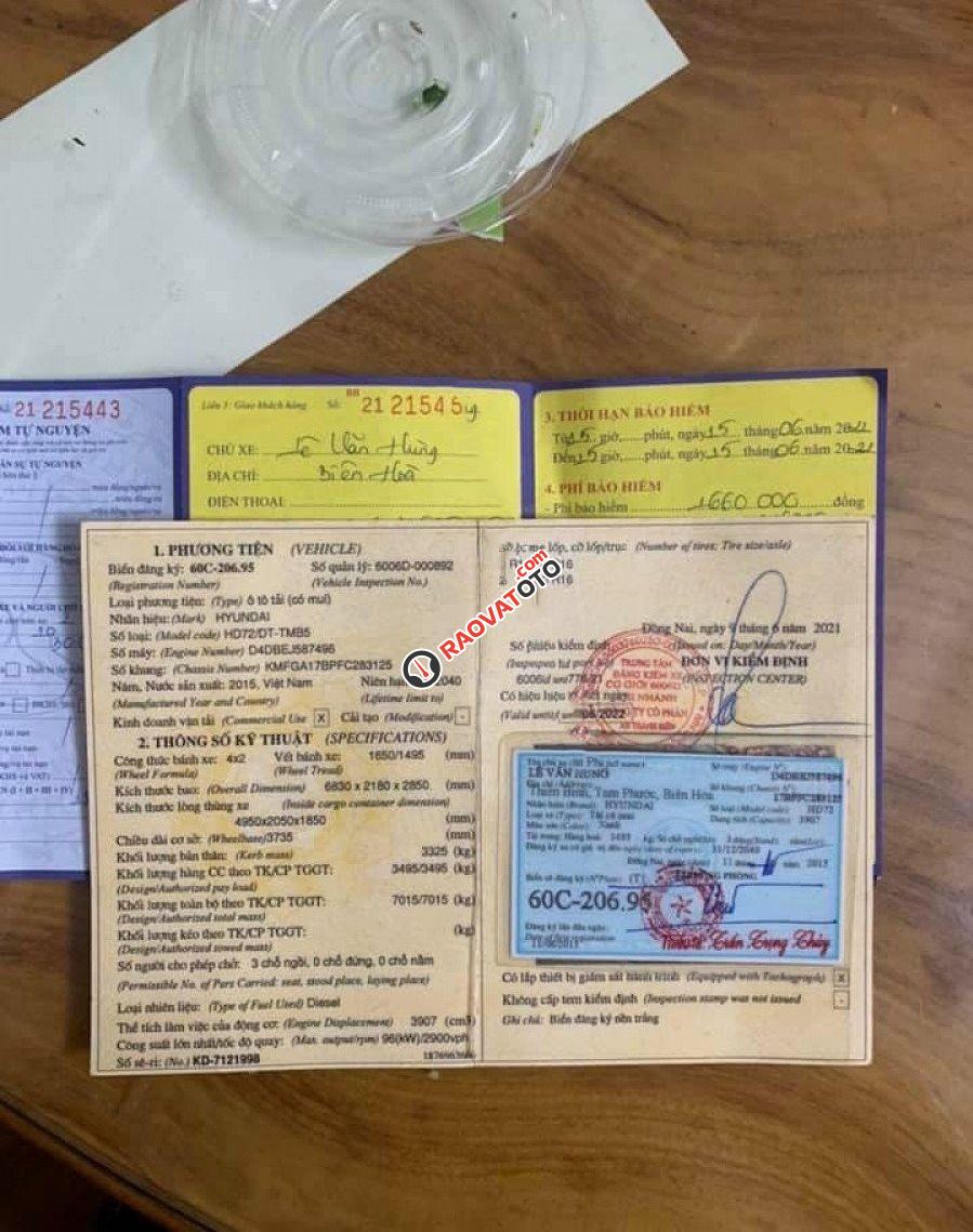 Cần bán Hyundai HD đời 2015, màu xanh lam-4