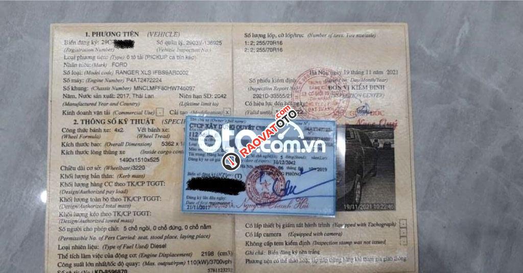 Bán Ford Ranger XLS sản xuất 2017, màu bạc-2