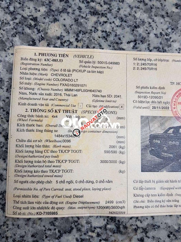 Bán ô tô Chevrolet Colorado LT đời 2016, xe nhập, 390tr-2