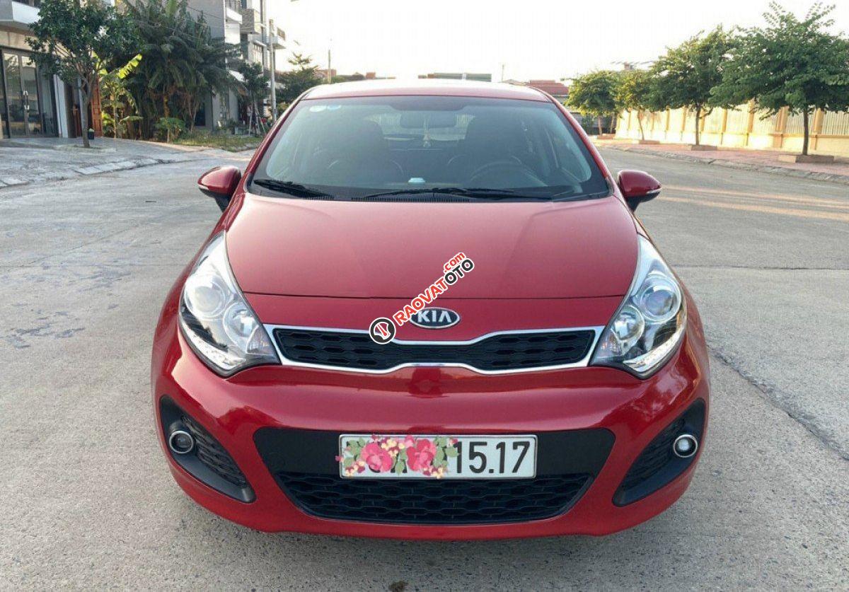 Cần bán gấp Kia Rio AT 2014, màu đỏ, nhập khẩu nguyên chiếc  -1