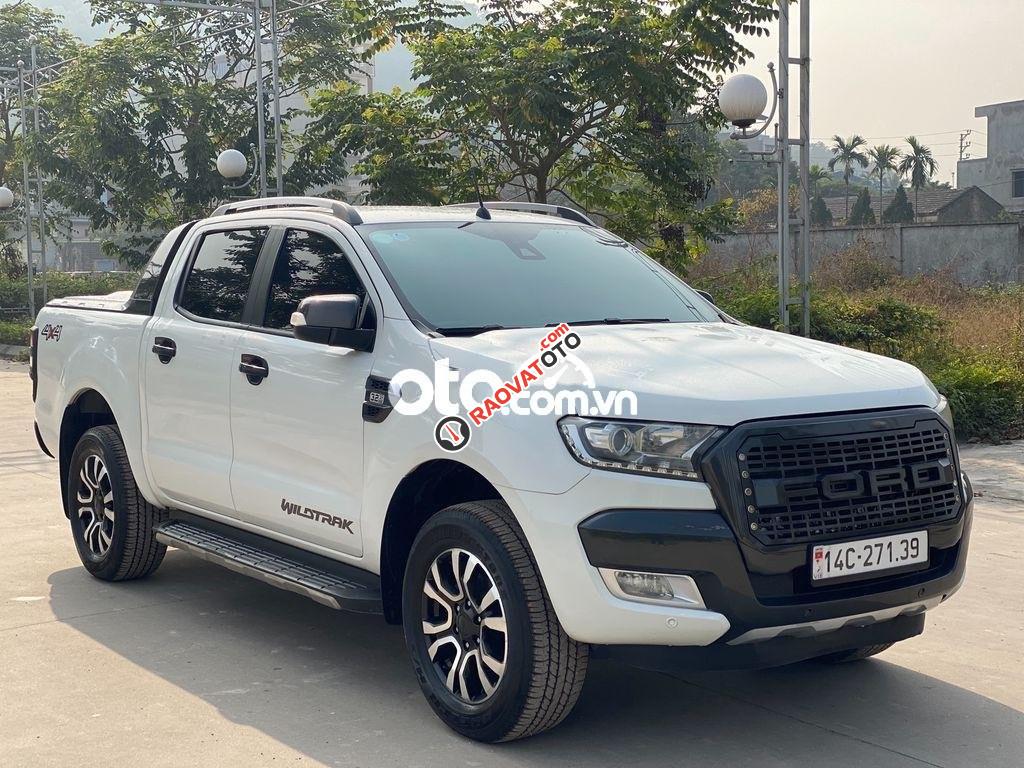 Bán ô tô Ford Ranger Wildtrak sản xuất năm 2015, màu trắng, nhập khẩu nguyên chiếc-0