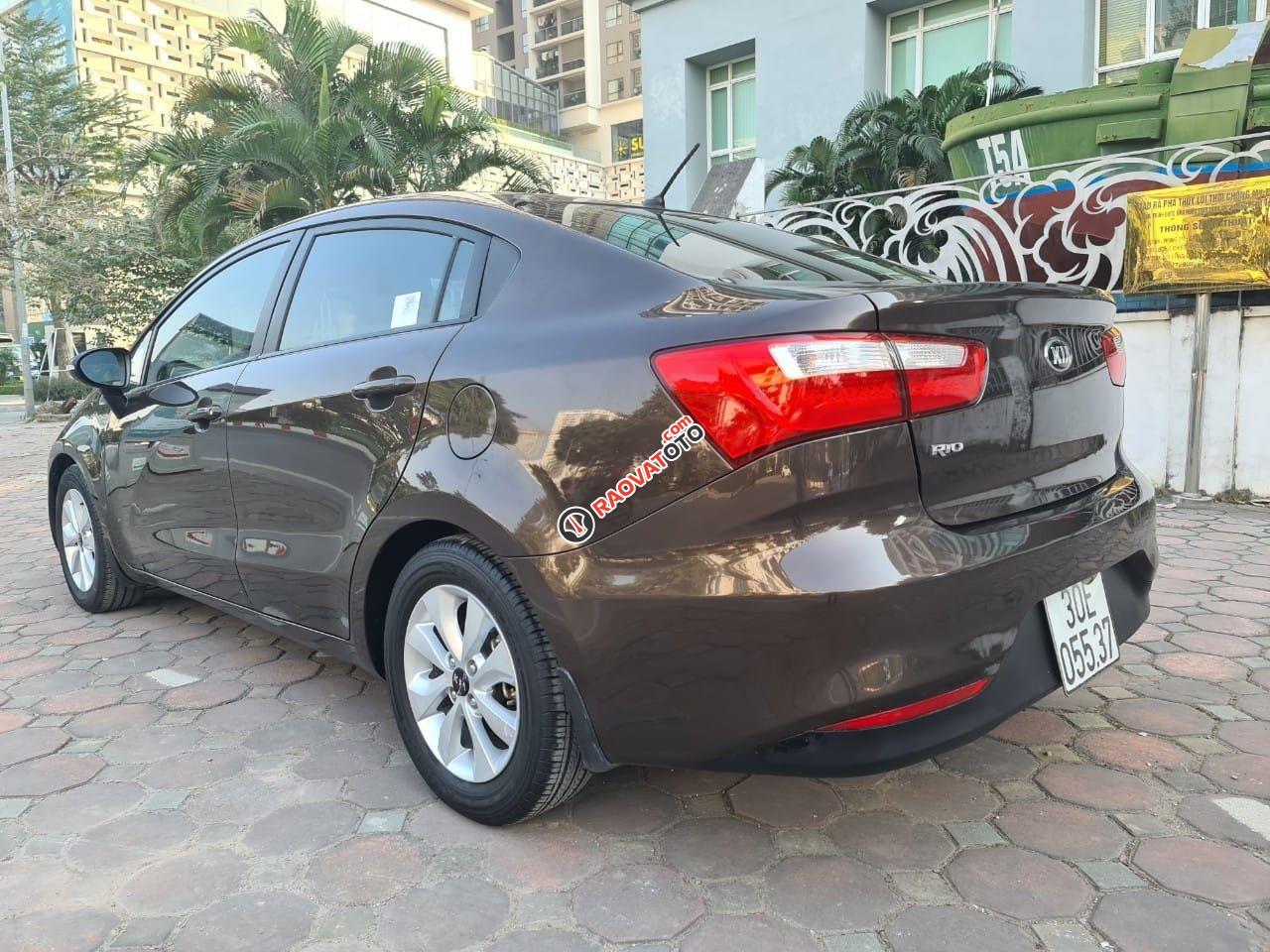 Bán ô tô Kia Rio AT năm 2015, màu nâu, giá chỉ 385 triệu-0