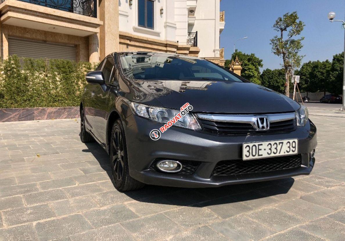 Cần bán Honda Civic 2.0AT sản xuất năm 2012, màu xám chính chủ -4