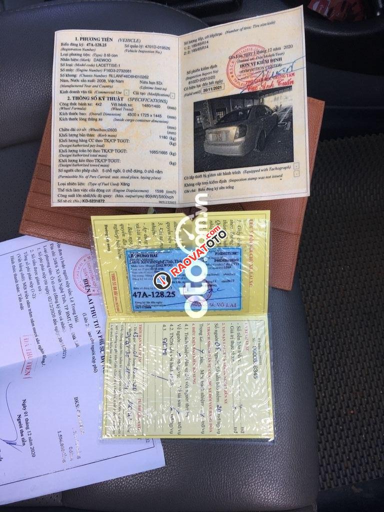 Cần bán lại xe Daewoo Lacetti EX đời 2008, màu bạc, xe nhập giá cạnh tranh-1