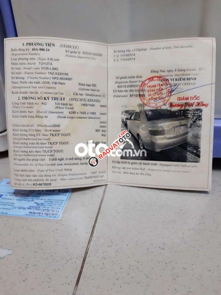 Xe Toyota Vios MT đời 2005-1