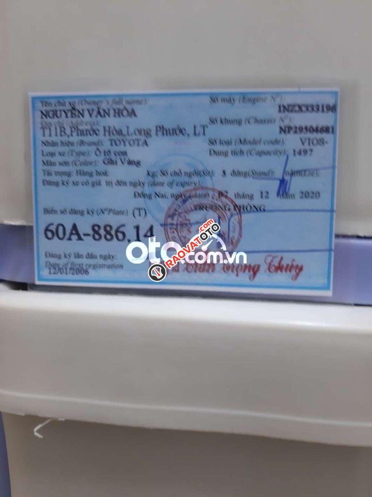 Xe Toyota Vios MT đời 2005-2