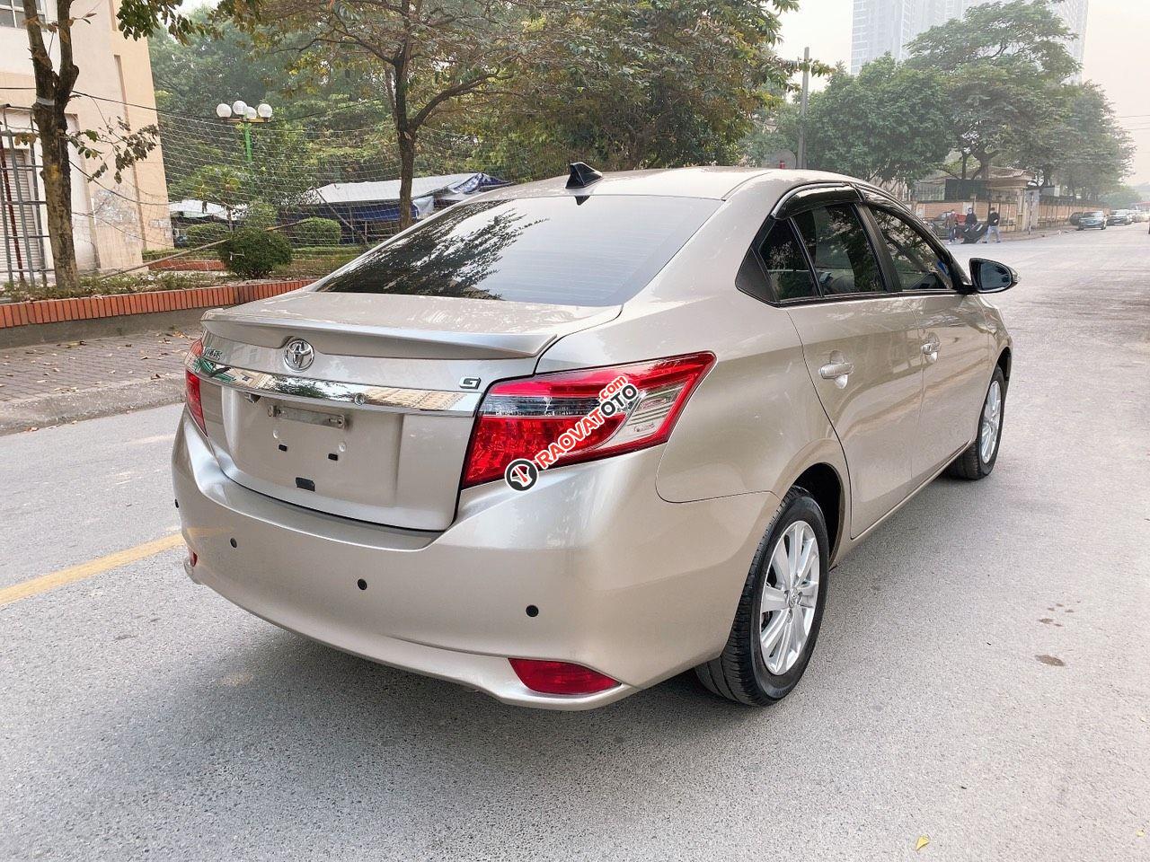 Bán Toyota Vios G sx 2015 vàng cát xe đẹp-9