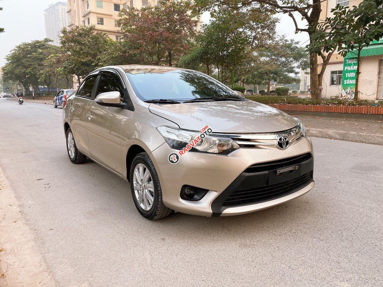 Bán Toyota Vios G sx 2015 vàng cát xe đẹp-2