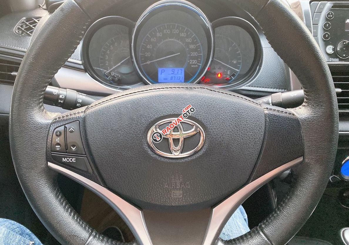 Xe Toyota Vios 1.5G đời 2015, màu vàng còn mới, 398 triệu-1