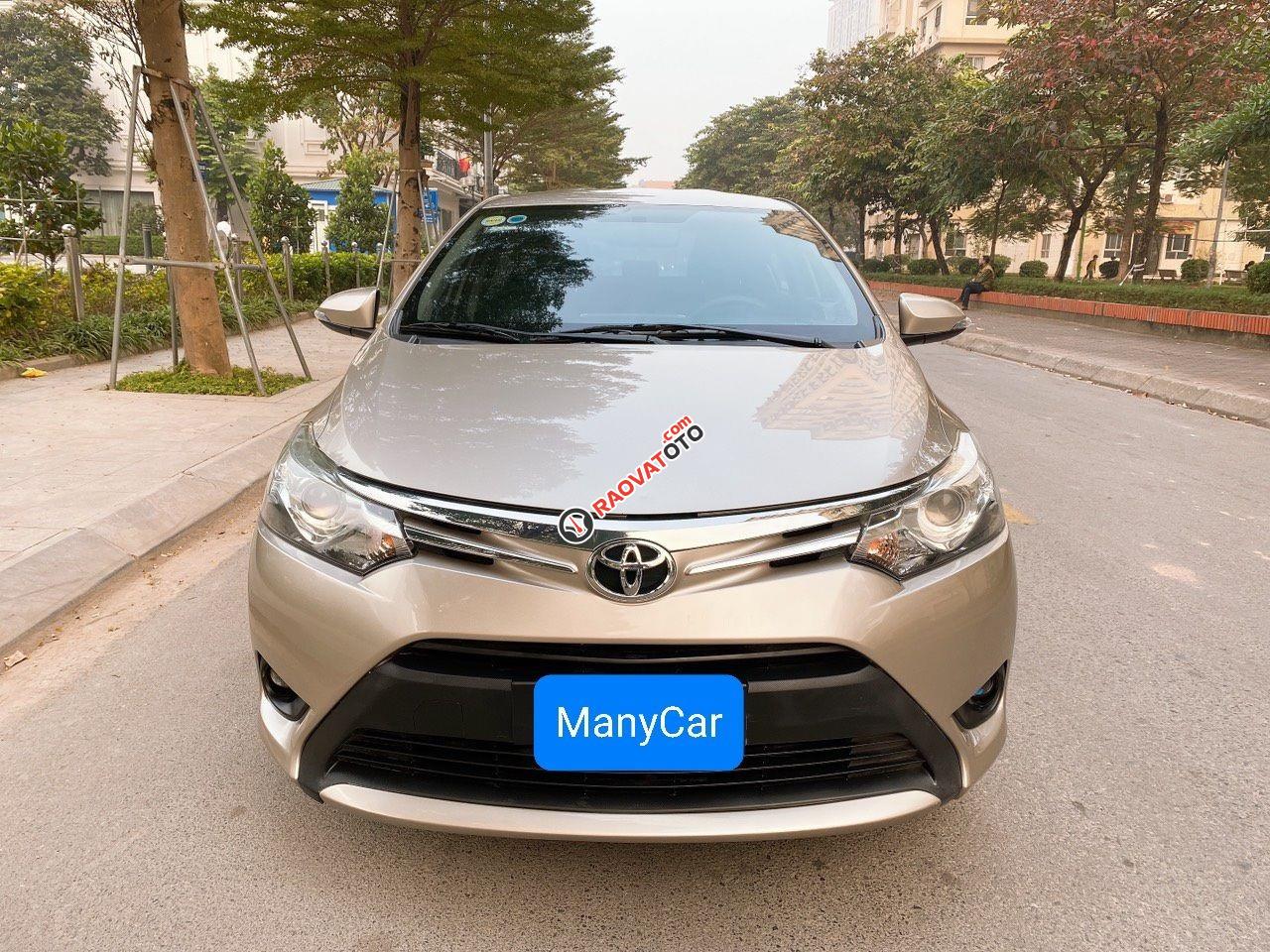 Bán Toyota Vios G sx 2015 vàng cát xe đẹp-11