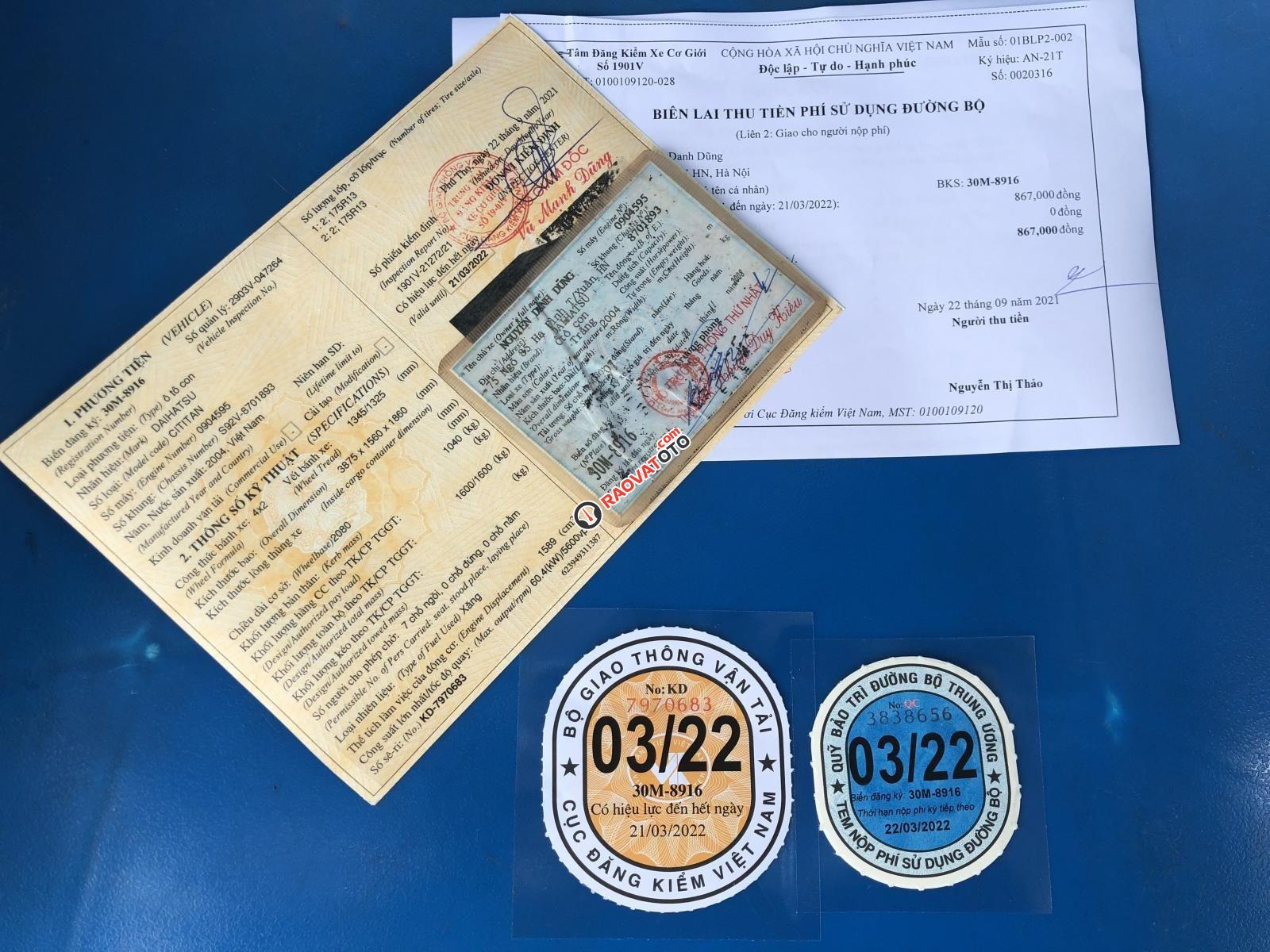 Daihatsu Citivan đời 2004 7 chỗ giá 45tr-3