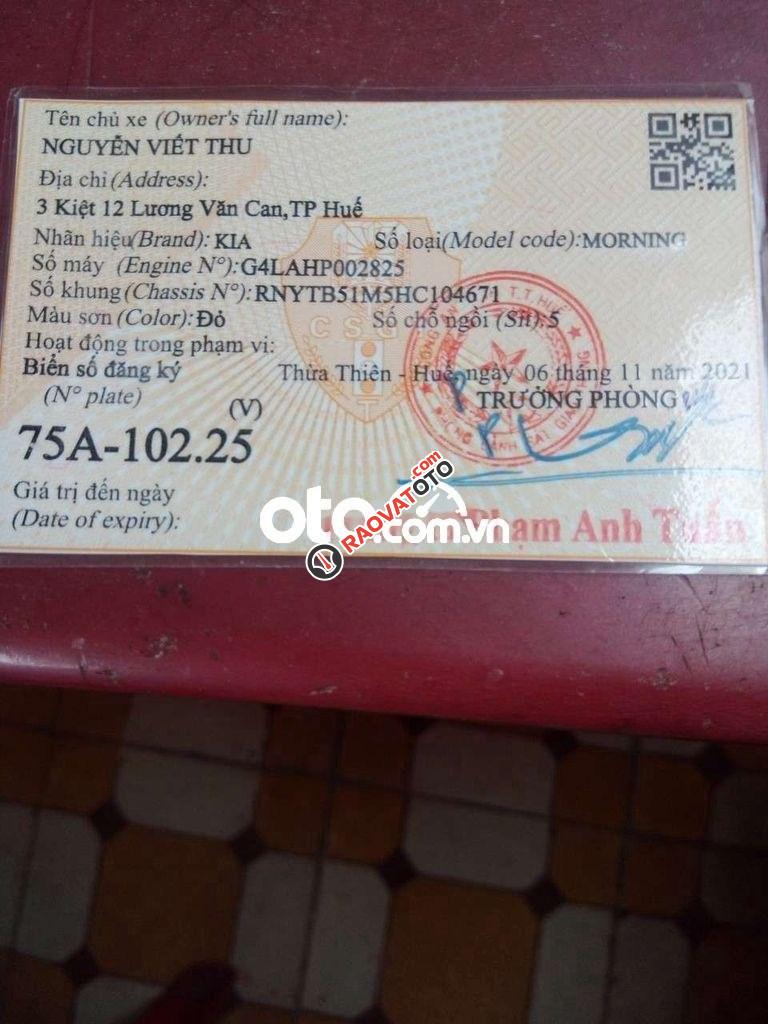 Cần bán lại xe Kia Morning Si sản xuất 2017, màu đỏ đã đi 54000km-8