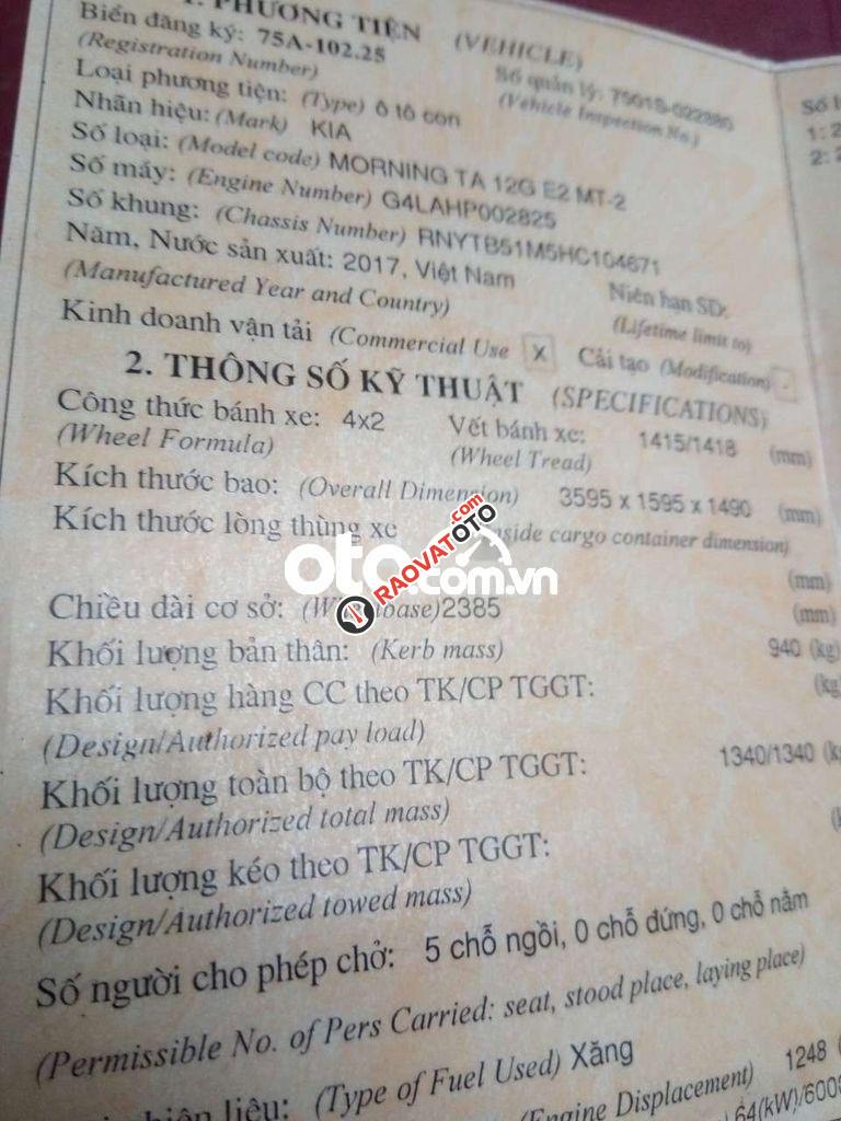 Cần bán lại xe Kia Morning Si sản xuất 2017, màu đỏ đã đi 54000km-9