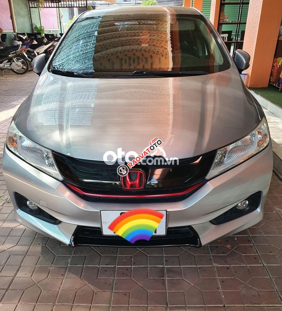 Bán Honda City AT sản xuất 2016, màu bạc xe gia đình-2