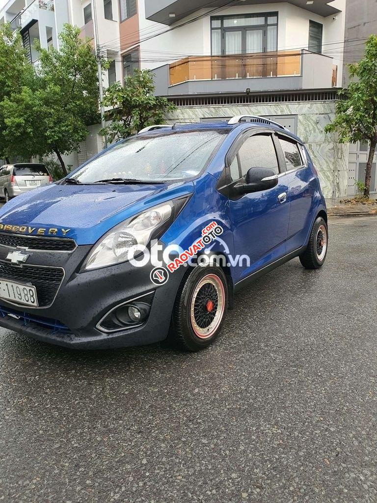 Bán Chevrolet Spark AT năm sản xuất 2015, màu xanh lam -7