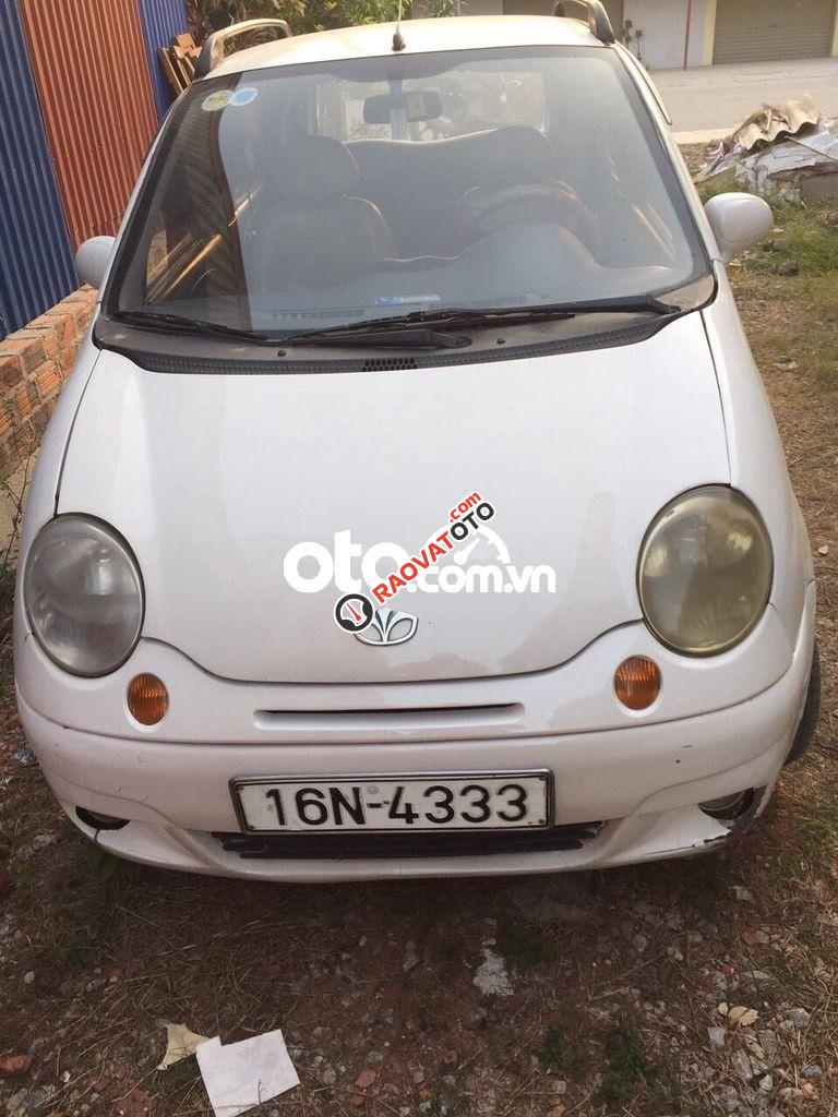 Bán Daewoo Matiz MT sản xuất 2007, màu trắng xe gia đình, giá tốt-1