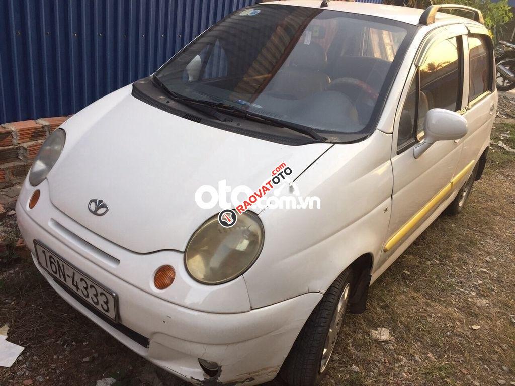 Bán Daewoo Matiz MT sản xuất 2007, màu trắng xe gia đình, giá tốt-3