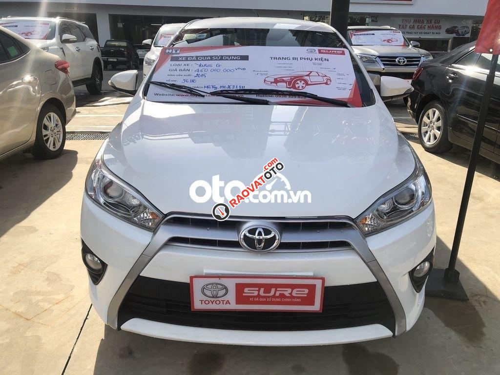 Bán Toyota Yaris G năm 2015, màu trắng, nhập khẩu nguyên chiếc-2