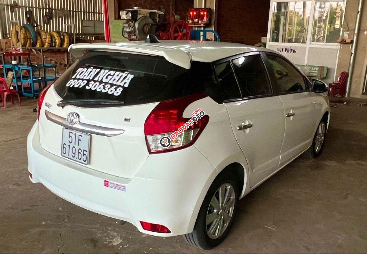 Bán Toyota Yaris 1.3G sản xuất 2016, màu trắng, nhập khẩu Thái Lan chính chủ-2