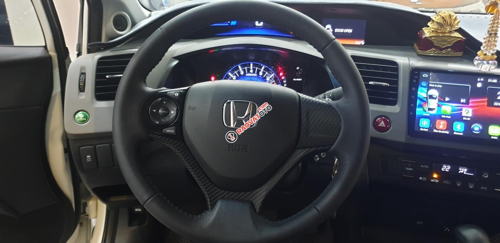 Bán Honda Civic máy 2.0 số tự động đời T12/2014 màu trắng tuyệt đẹp mới 80%-21