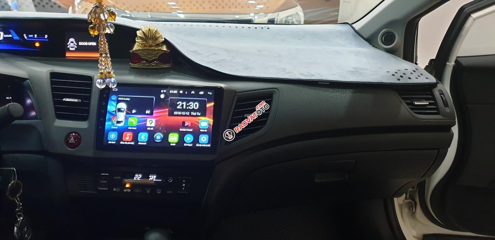 Bán Honda Civic máy 2.0 số tự động đời T12/2014 màu trắng tuyệt đẹp mới 80%-23