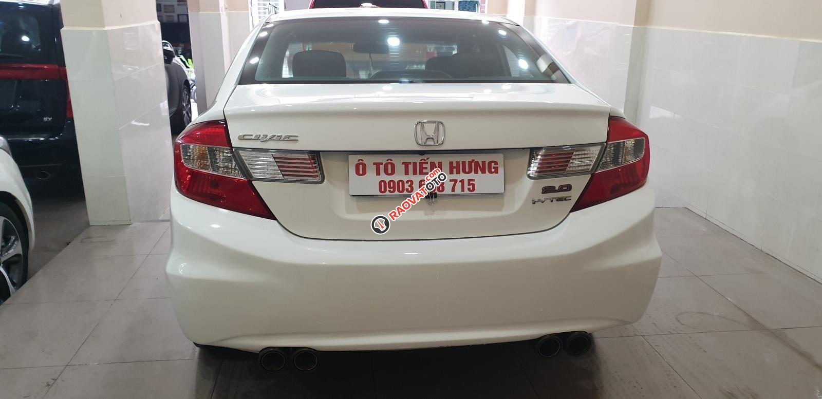 Bán Honda Civic máy 2.0 số tự động đời T12/2014 màu trắng tuyệt đẹp mới 80%-4