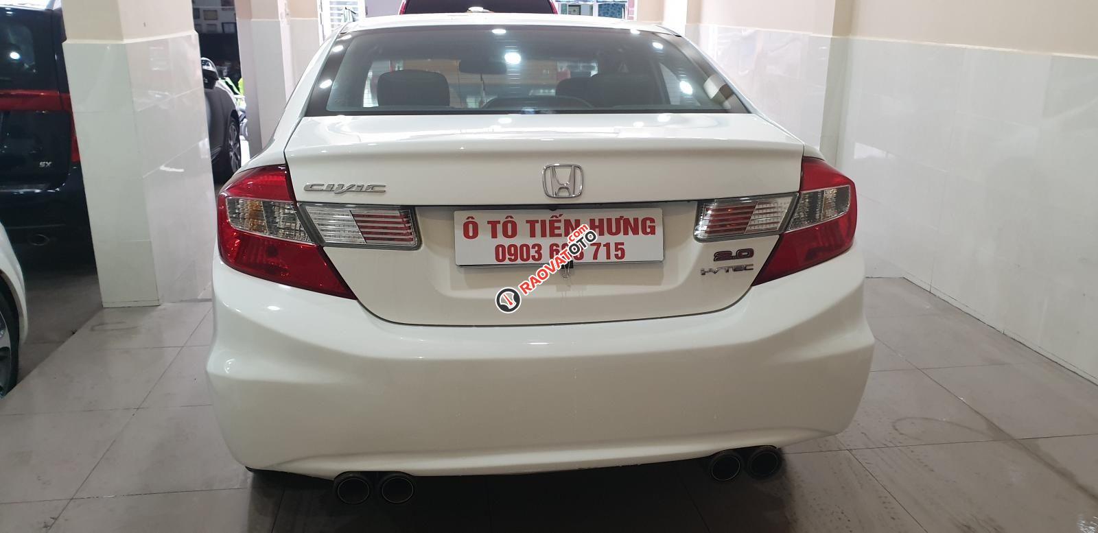 Bán Honda Civic máy 2.0 số tự động đời T12/2014 màu trắng tuyệt đẹp mới 80%-9